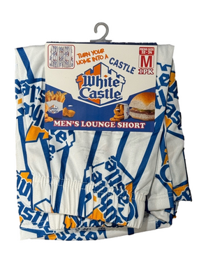 Mens White Castle Licensed Lounge Shorts - Size Medium - NWT